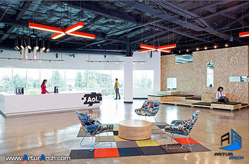دکوراسیون و طراحی داخلی ساختمان AOL