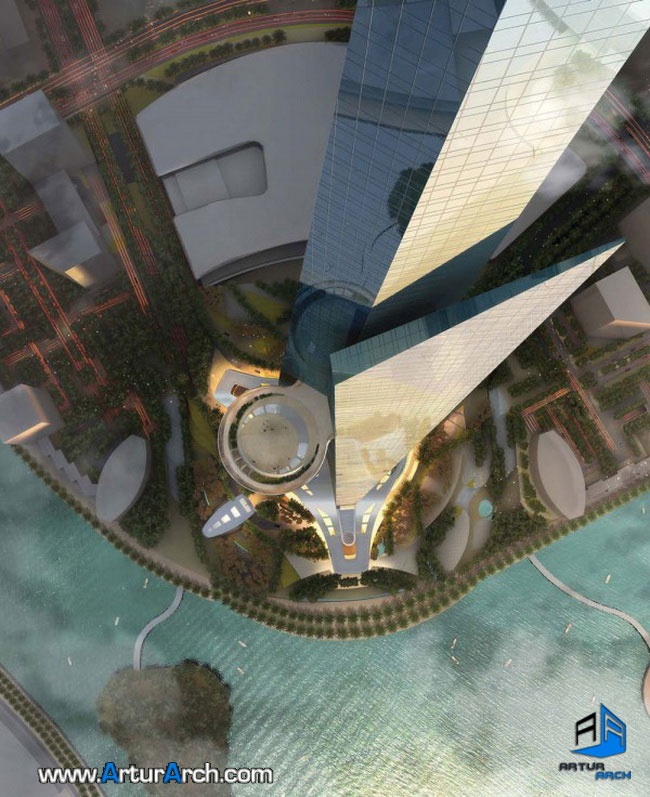 Kingdom-Tower-Jeddah-KingdomTowerJeddah-طراحی برج بی نظیر پادشاهی جده