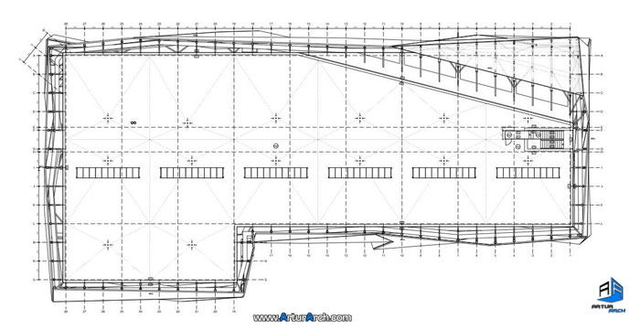 پلان سقف ساختمان e8-roof-plan